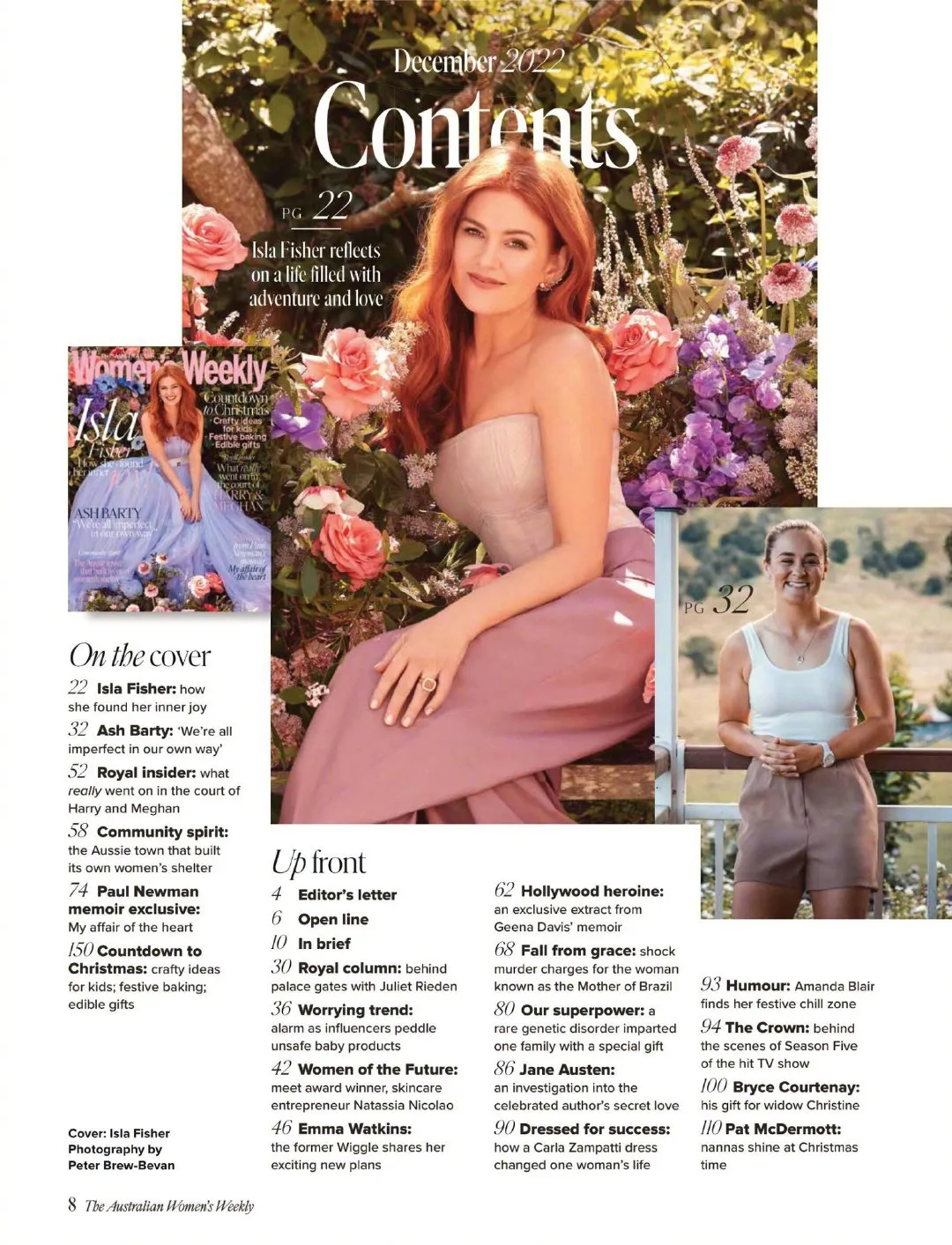 Isla Fisher, December issue of 'The Australian Women's Weekly' magazine photo ​​​ | FMV6
