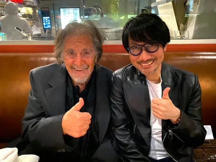 A photo of Hideo Kojima and Al Pacino | FMV6