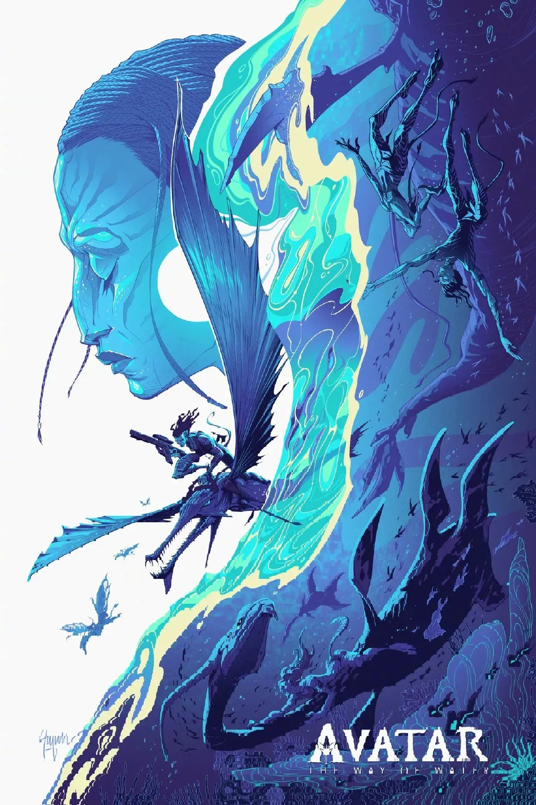'Avatar: The Way of Water' reveal art poster, the beauty of blue | FMV6