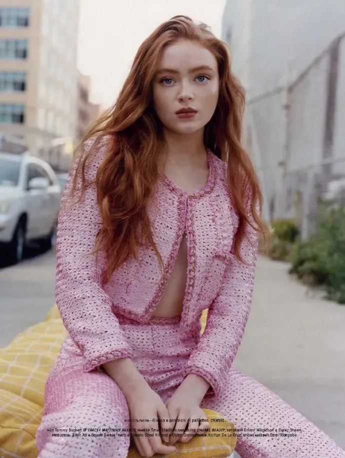 Sadie Sink, new photo shoot for 'L' Officiel' Magazine Italy | FMV6