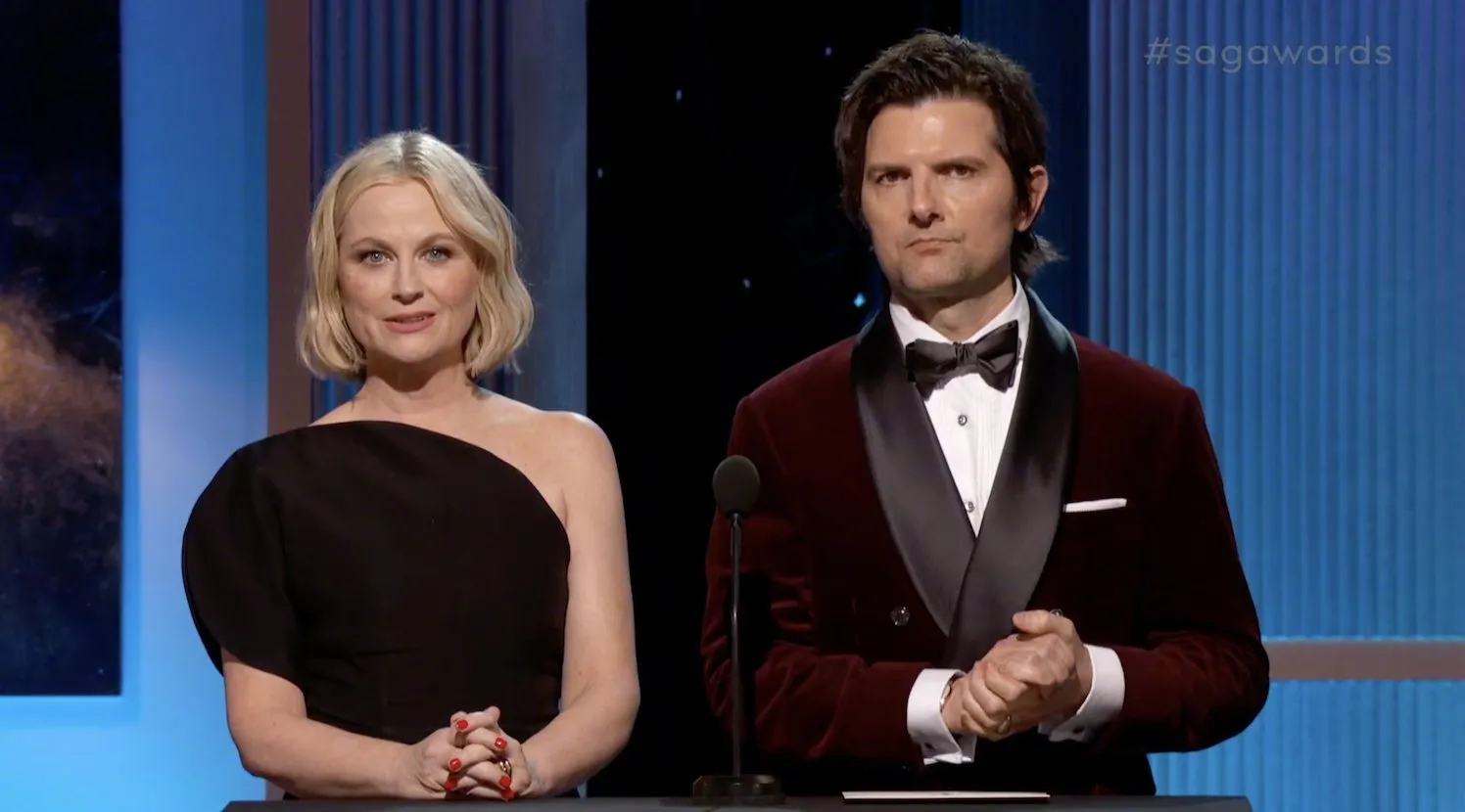 Amy Poehler and Adam Scott reunite at 2023 Screen Actors Guild Awards | FMV6