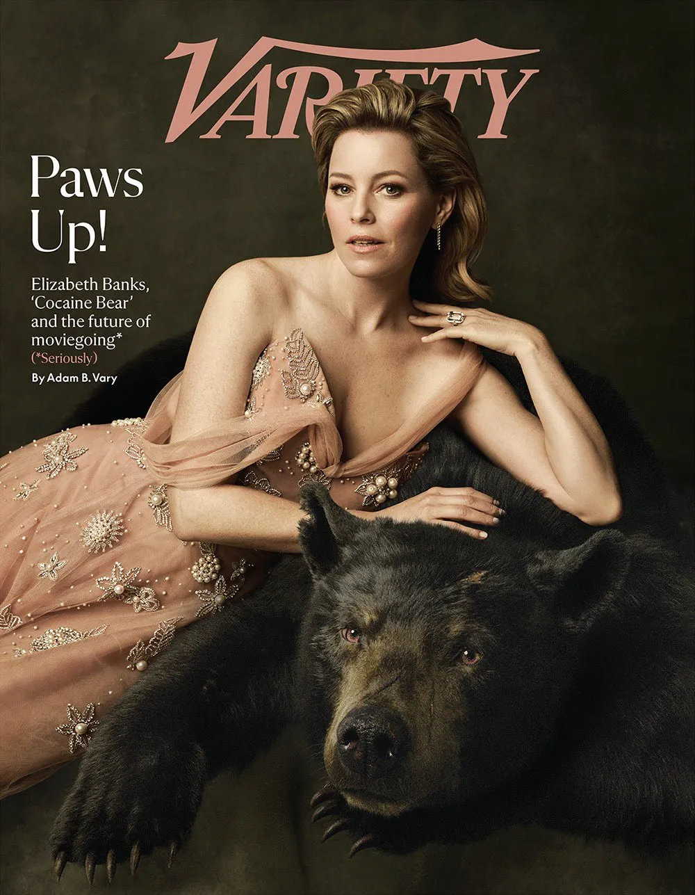 'Cocaine Bear' director Elizabeth Banks and 'The Bear' on magazine cover | FMV6