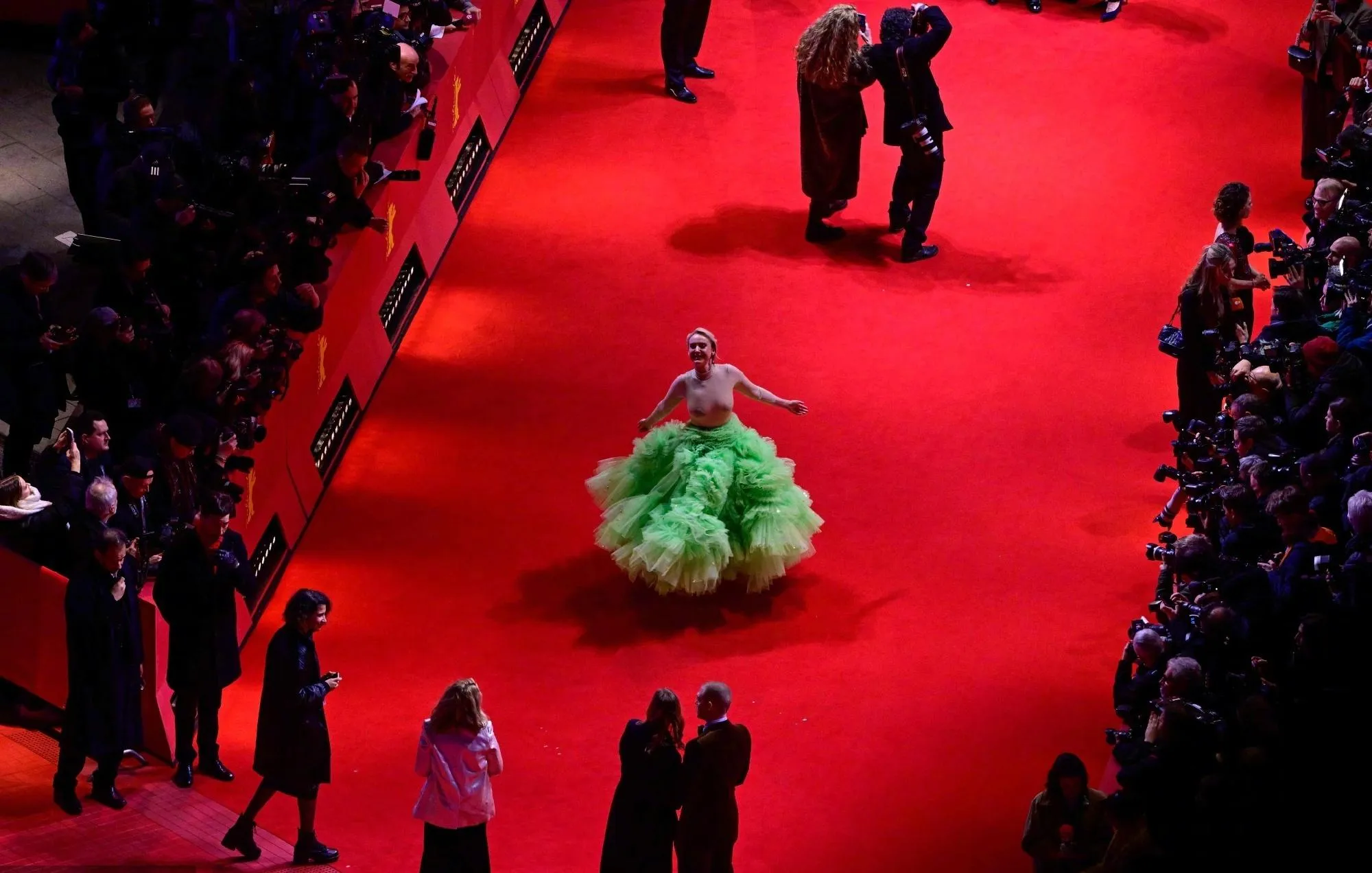 Leslie Clio attends the opening red carpet of 202Berlin International Film Festival | FMV6