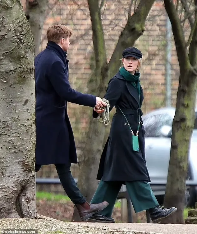 Saoirse Ronan and Jack Lowden walking their dogs together | FMV6